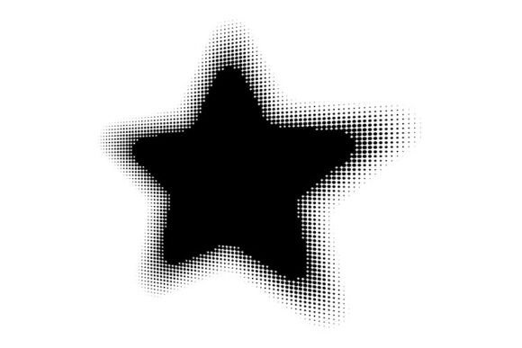 Abstract Halftone Star Design Element: A Guide to Modern Geometric Textures