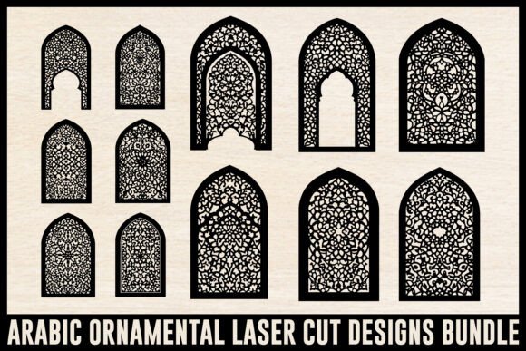 Arabic Ornamental Laser Cut Designs Bundle
