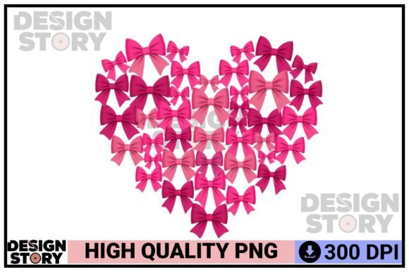 Bow Heart PNG Design: Sweet & Stylish