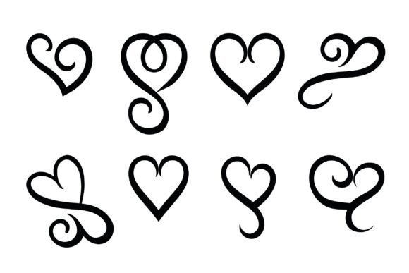 Bringing Romance and Refinement to Life with Elegant Swirl Heart Designs