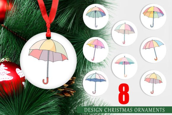 Crafting Festive Cheer with High-Resolution Ornament Spring Umbrella Designs