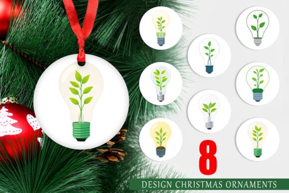 Creative Ways to Use Ornament Light Bulb with Plant Designs for Holiday Decor