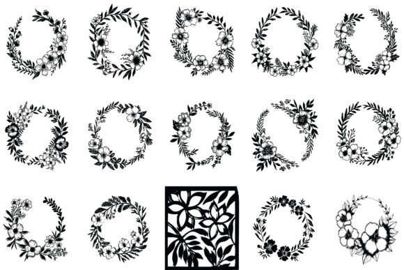 Elevate Your Designs with the Elegant Floral Ornamental Frame Bundle