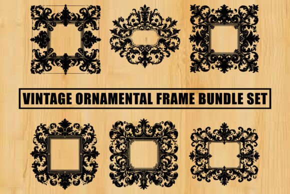 Elevate Your Designs with the Elegant Vintage Frame Clipart Bundle