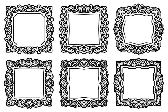 Evaluating Abstract Ornamental Luxury Square Frames for Professional Design