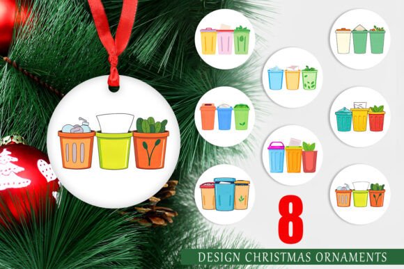 Evaluating Ornament Trash Sorting Bins and Printable Christmas Designs