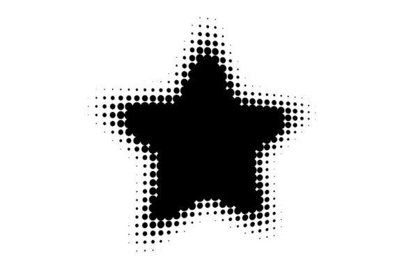 Halftone Star Design Element Silhouette: A Practical Evaluation for Creative Projects
