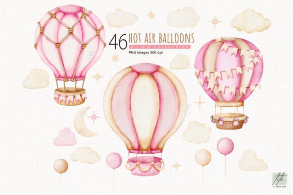 Hot Air Balloon Clipart: Elevating Your Creative Projects with Whimsical Design