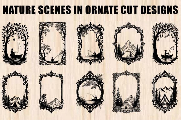 Integrating Ornate Nature Scene SVG Cut Designs into Professional Creative Workflows