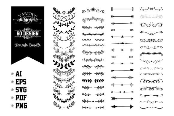 Integrating the Various Calligraphic Design Elements Set into Professional Design Workflows