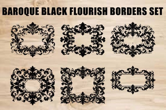 Laser Cut Baroque Flourish Frame: A Versatile Design Asset