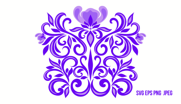 Lavender Art Nouveau Pattern: Nature’s Elegance