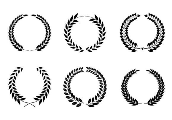 Majestic Laurel Wreath Illustrations