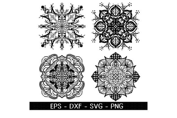 Mandala Silhouettes High-Quality Set 10: A Strategic Asset for Creative Scaling
