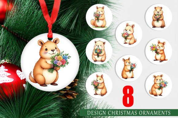 Ornament Capybara Spring Bouquet: A Practical Guide to Using This Unique Printable Design for Holiday Decor