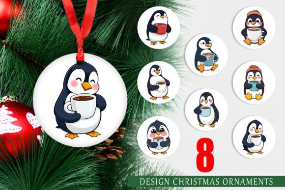 Ornament Penguin with Hot Cocoa: Festive DIY