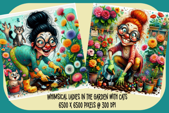 Strategic Visual Storytelling: Leveraging Joyful Gardeners Whimsical Ladies for Brand Connection