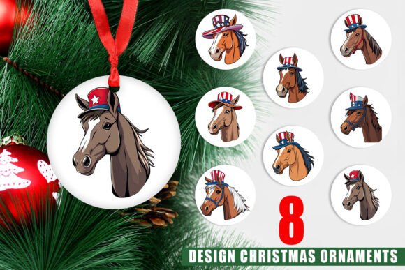 Transforming Holiday Decor with High-Resolution Printable Horse Ornaments