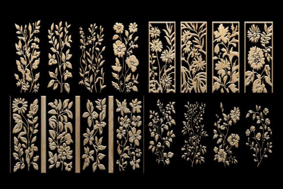 Transforming Interiors with Elegant Floral Laser Cut Wood Panels