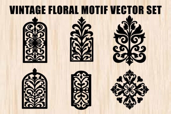 Unlocking Creative Potential with the Vintage Ornamental Flower Vector Set