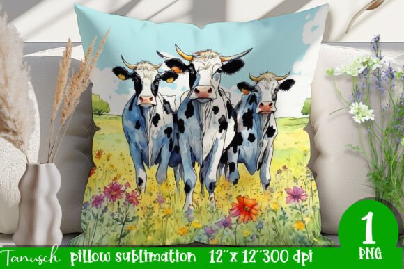 Watercolor Cow Pillow PNG: A Guide to Creating Festive Holiday Decor