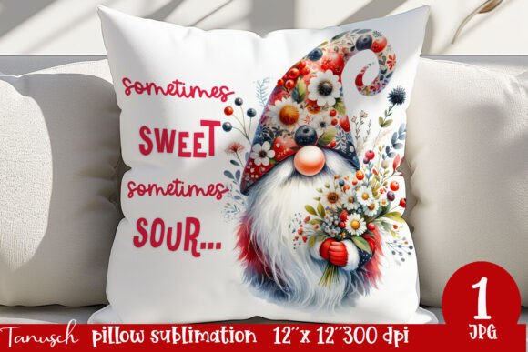 Watercolor Gnome Pillow Sublimation: A Guide to Seasonal Digital Designs