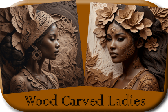 Wood Carved Ladies: Blending Feminine Grace with Natural Artistry